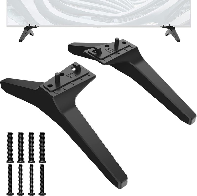 Maozhren Stand for LG TV Legs Replacement, TV Stand Legs Only for LG 55UK6500 55UJ6540 55UM7300 55UN6900 55LJ5500UA 49UJ6300 49UK6300 49UM7300 49UN6900 50UK6300 50UK6500 50UN6900, Only for Models We List - Image 1